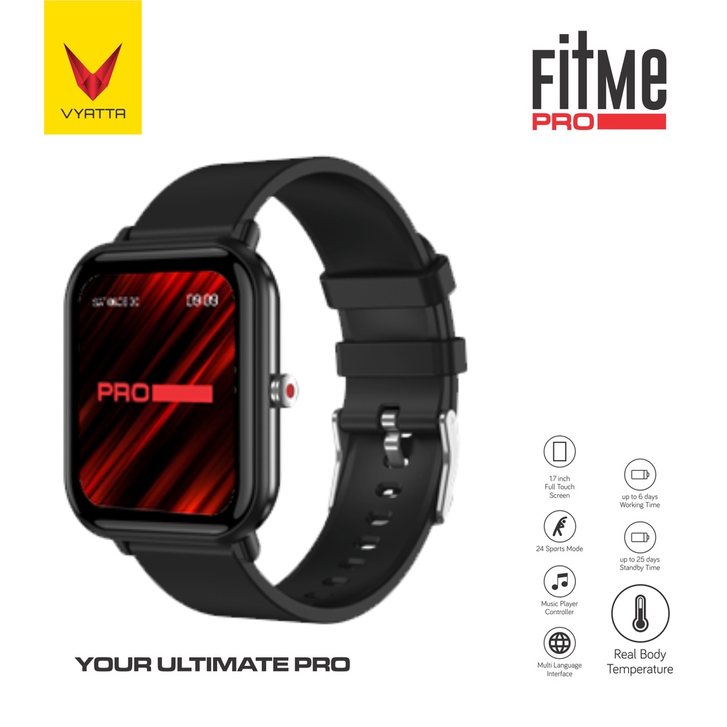 VYATTA Fitme Pro Smartwatch Large Screen 1.7