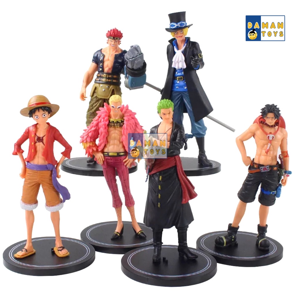 Anime One Piece Figure 3d2y Luffy Zoro Sanji Figures Bathed