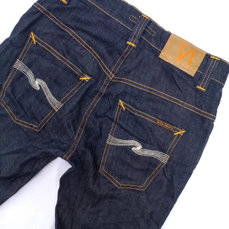 Jual nudie thin finn dry ecru embo | Shopee Indonesia