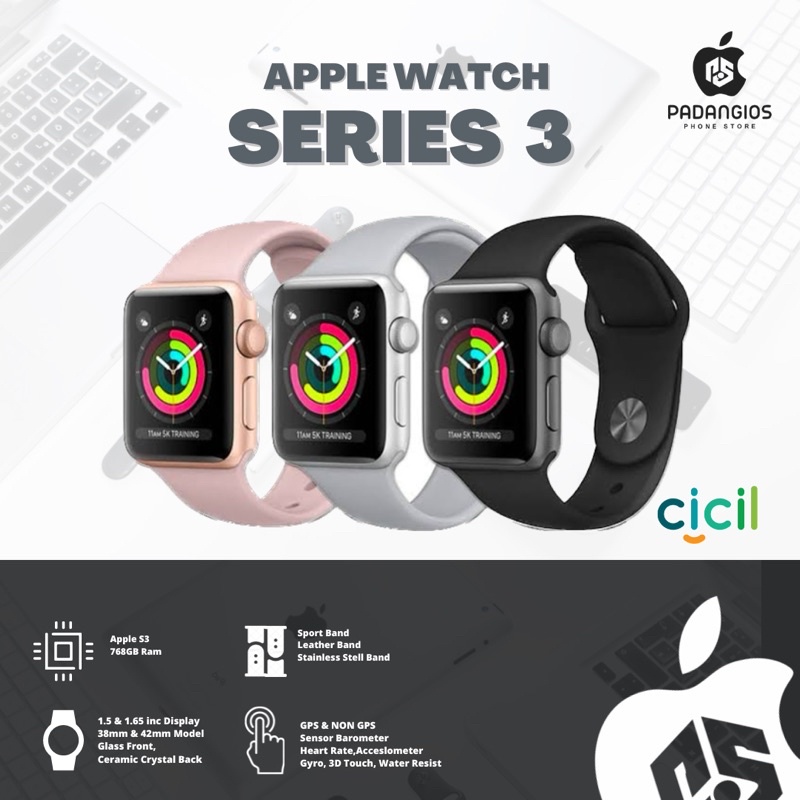 Pilihan warna apple hot sale watch series 3