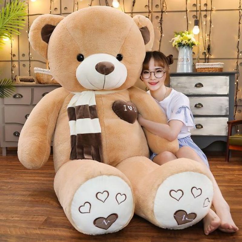 Jual Boneka teddy bear shall ukuran super jumbo dan jumbo high quality  bahan halus lembut SNI | Shopee Indonesia
