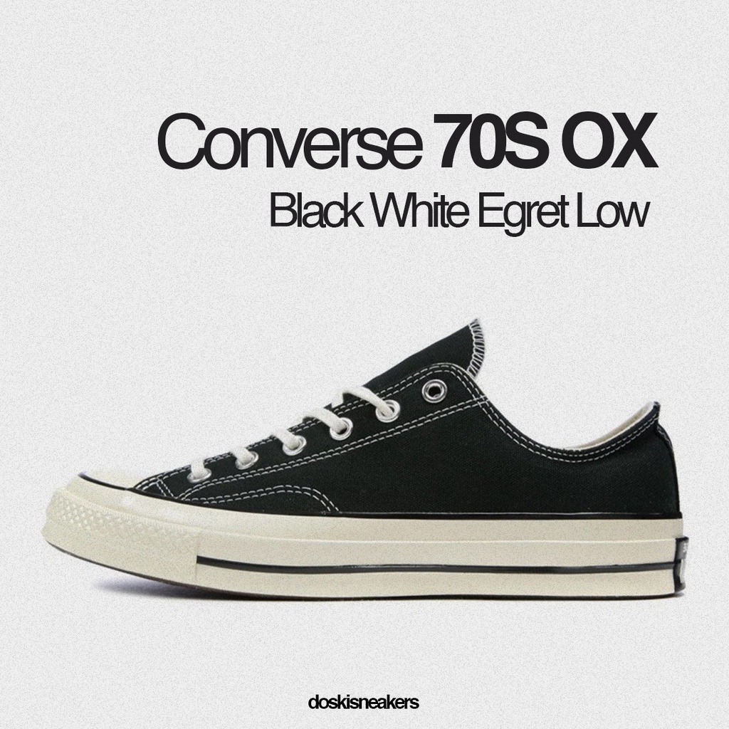 Converse 70s outlet black white egret