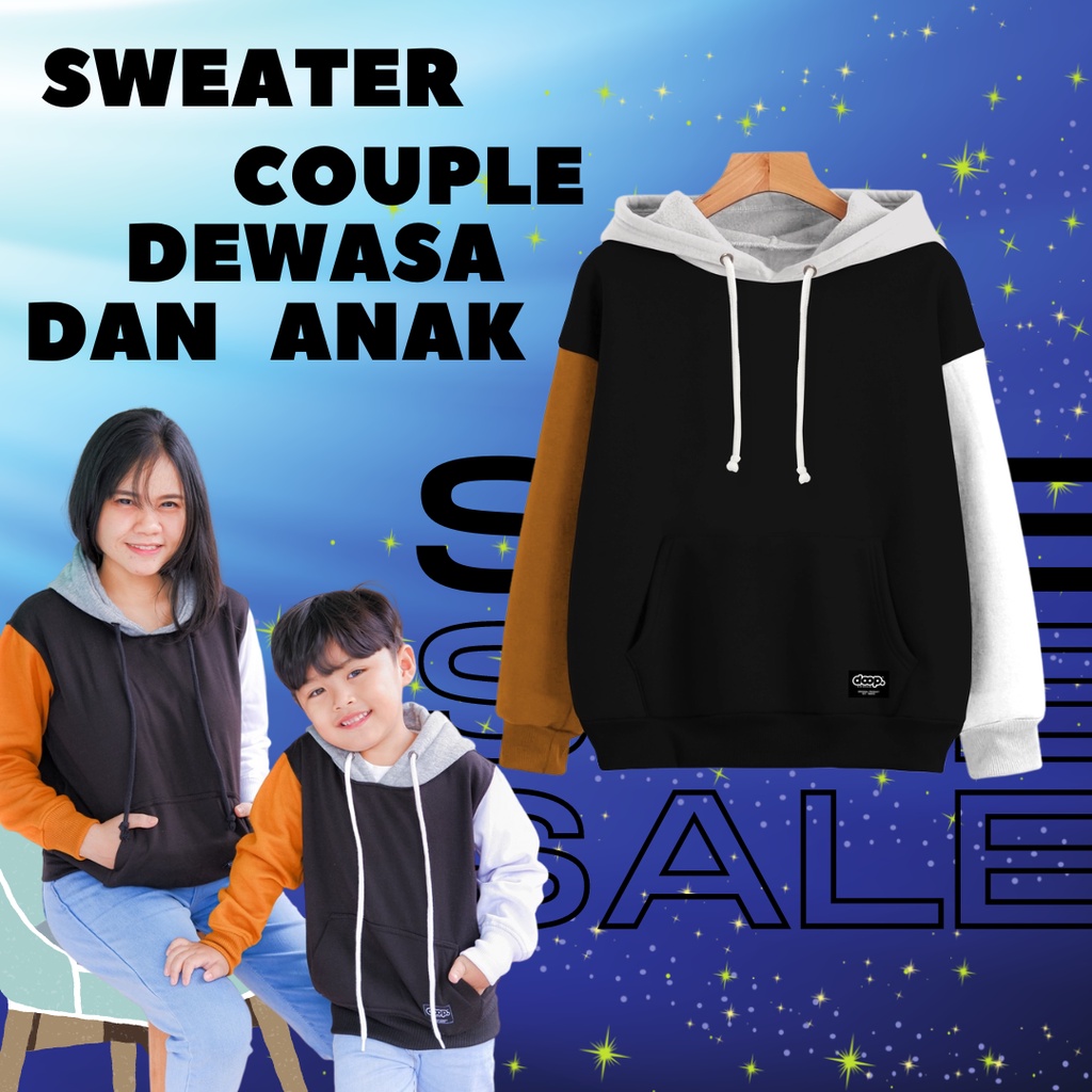 Jual COD COUPLE KELUARGA JAKET HOODIE SWEATER ANAK DAN DEWASA