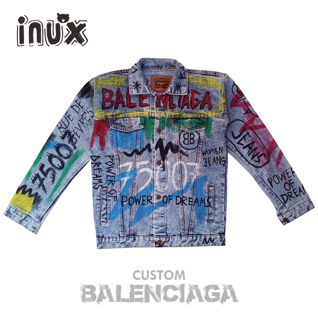 Jaket 2025 jeans balenciaga