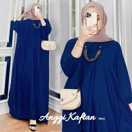 kaftan polos shopee