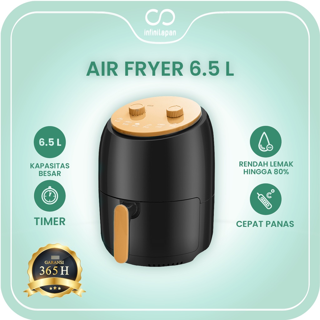 Jual 6IN1 AIR FRYER – PENGGORENG TANPA MINYAK (25L) – IDEALIFE IL