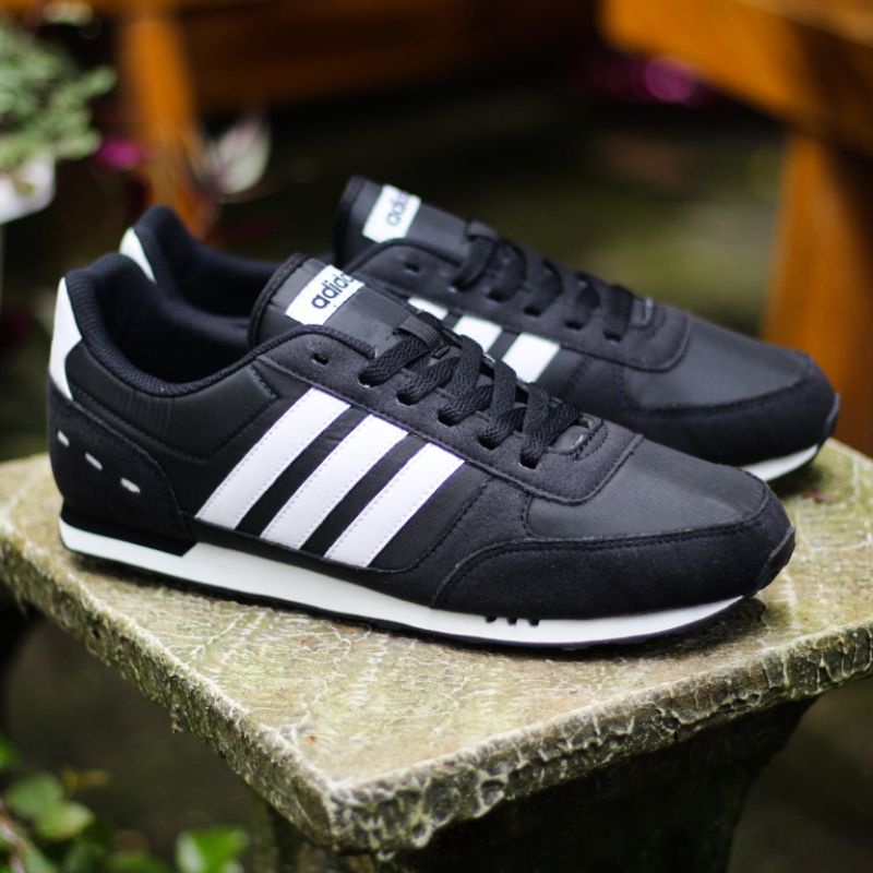 Adidas neo city racer cheap black white