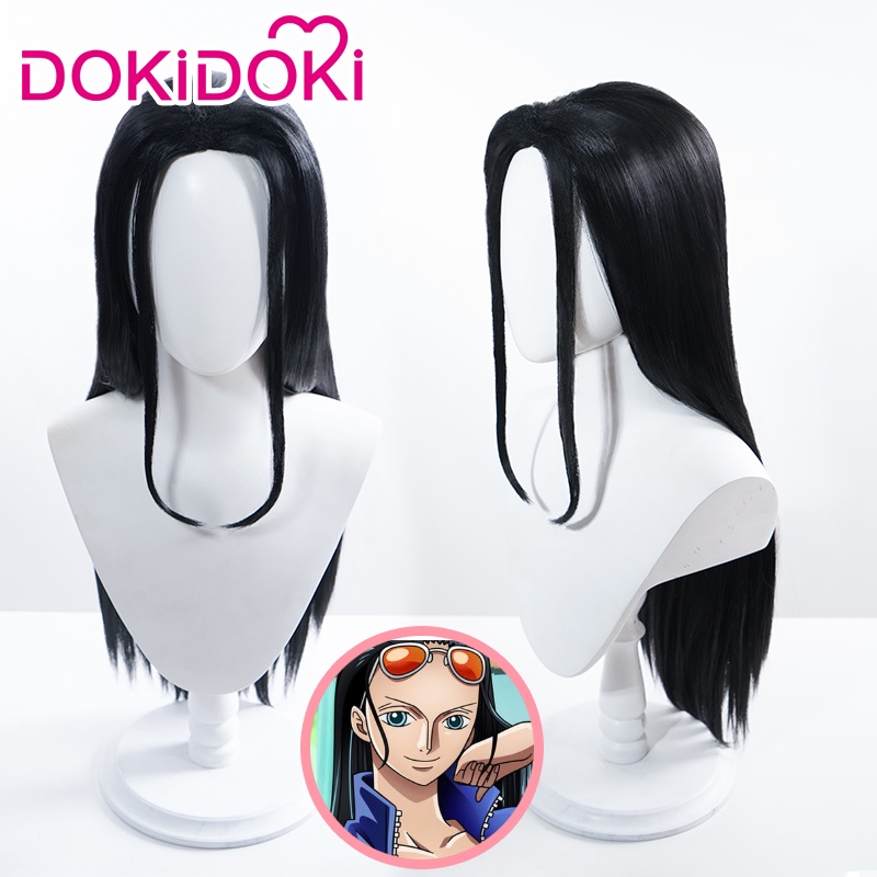 Jual Anime Nico Robin Cosplay Wig Women Black Long Wig Cosplay