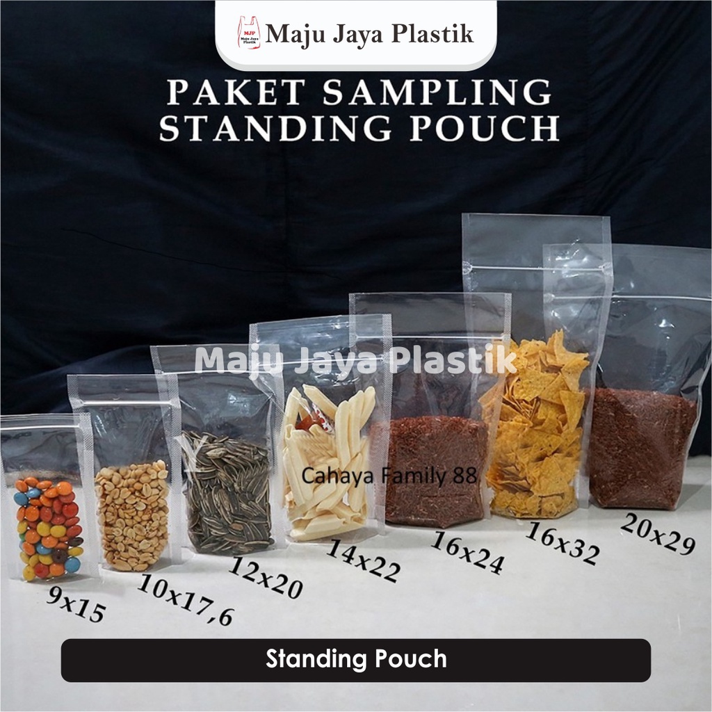 Jual kantong klip isi 50 klip Standing Pouch pouch klip