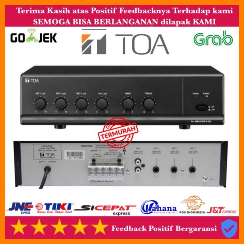 Amplifier toa 4 store speaker