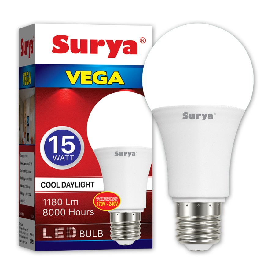 Surya 15 deals watt led bulb