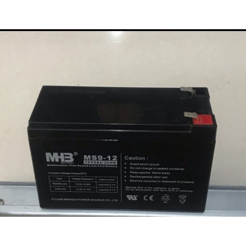 MHB MS9-12 12V 9Ah Battery with F2 Terminals