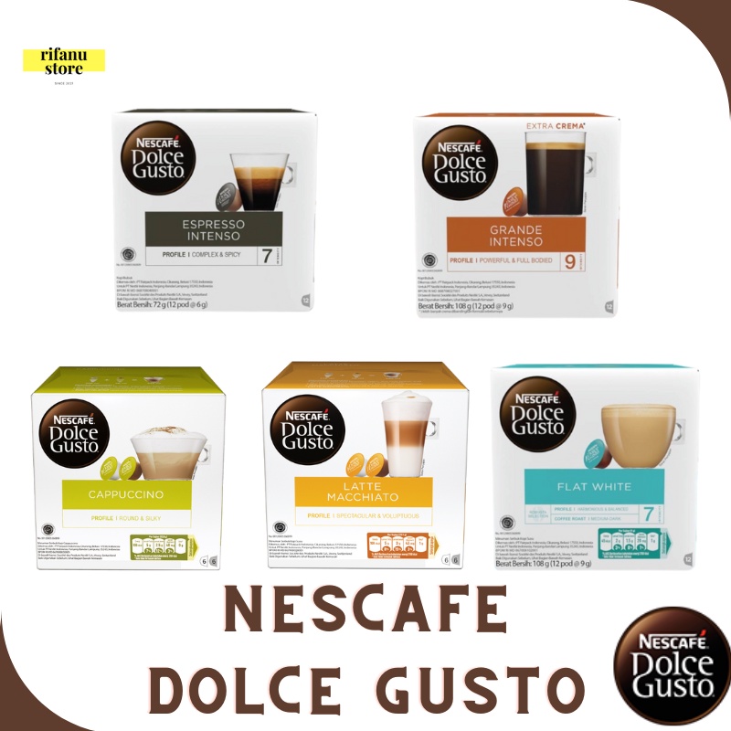 Jual Nescafe Dolce Gusto Capsule Coffee NDG Original All Varian