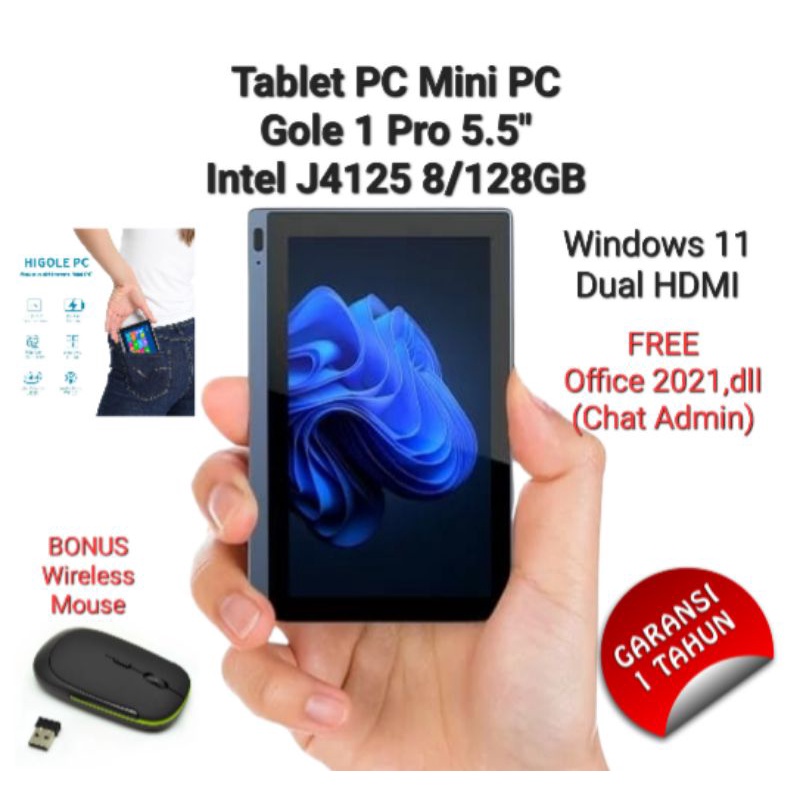 HIGOLE Gole 1 Pro Mini PC - Windows 11 Pro Intel Celeron J4125 8GB RAM –  Gole Mini Pc