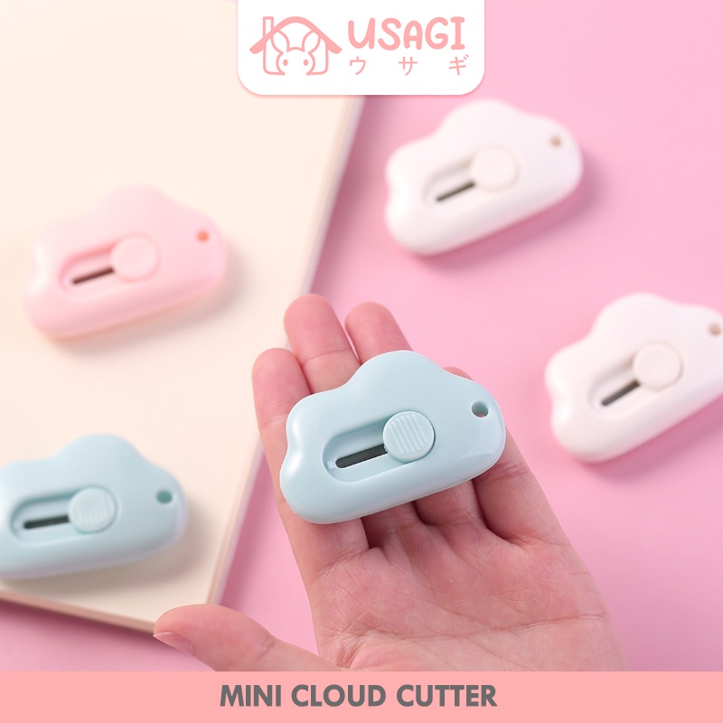 Jual Mini cutter cloud atau silet kecil. cutter mini lucu bentuk