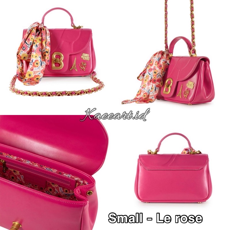 The Emily Alma Flap Bag D Buttonscarves - Le Rose Small