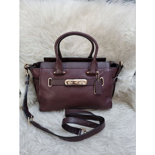 Coach swagger hot sale 27 oxblood