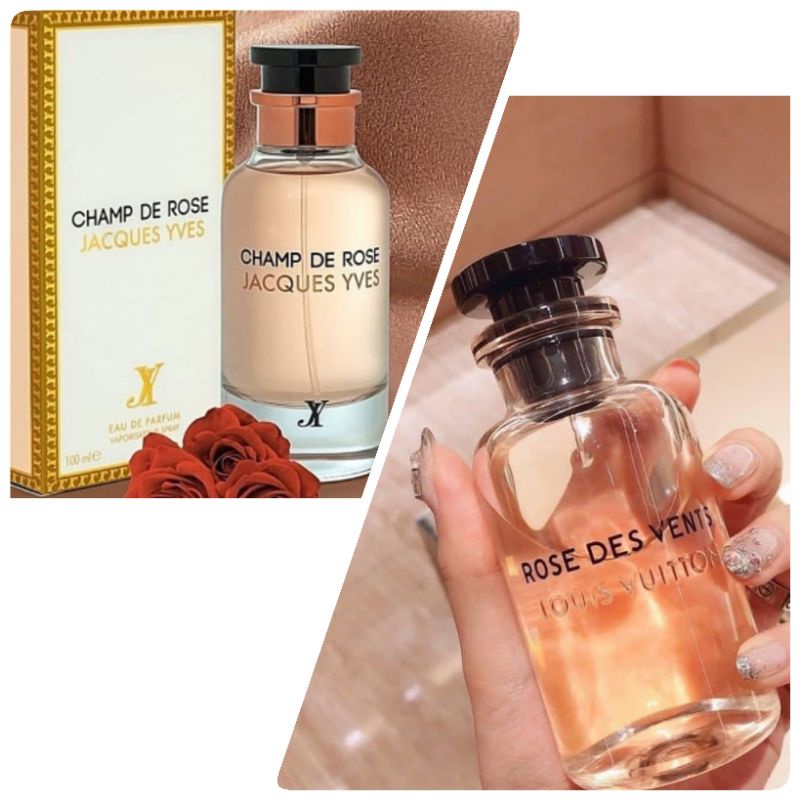 Fragrances Of Royalty - Make a statement with Champ De Rose Jacques Yves by  Fragrance World perfumes. This is a classy floral scent. Inspired by Louis  Vuitton Rose Des Vents. Gender: Women