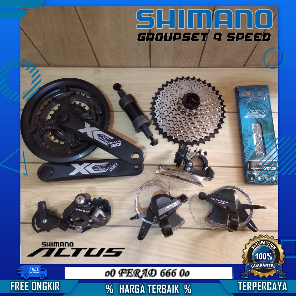 Harga group set store shimano alivio 9 speed