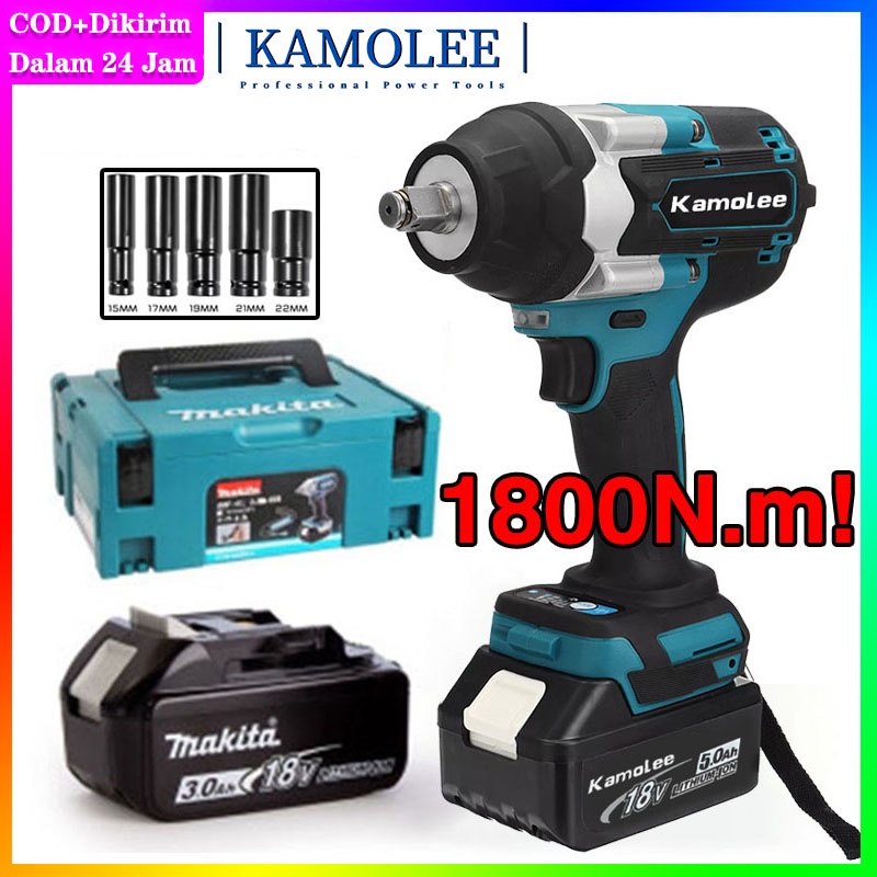 Kamolee DTW700 Electric Impact Wrench 1800 N.m Torque 1/2 Inch