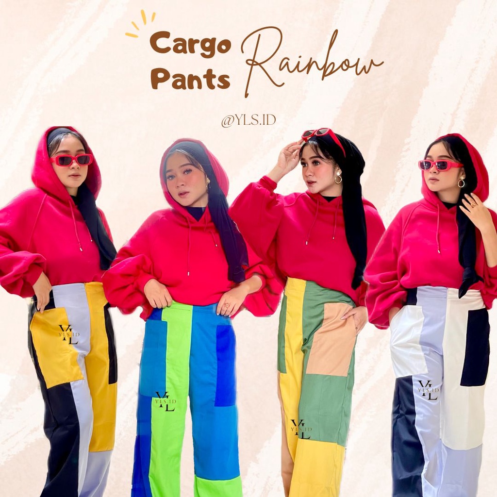 Rainbow hot sale cargo pants