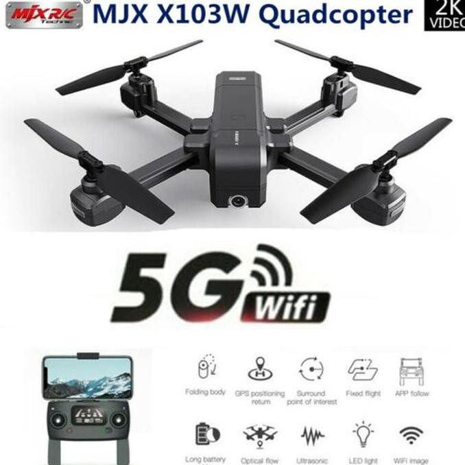 Mjx x103w 2k camera 5g wifi fpv store gps rc drone