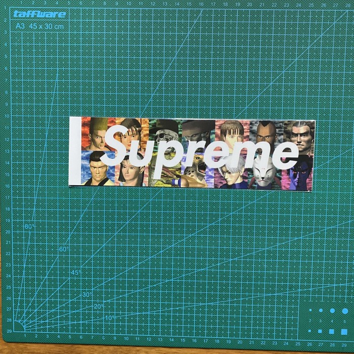 SUPREME FW22 YOHJI YAMAMOTO TEKKEN BOX LOGO STICKER