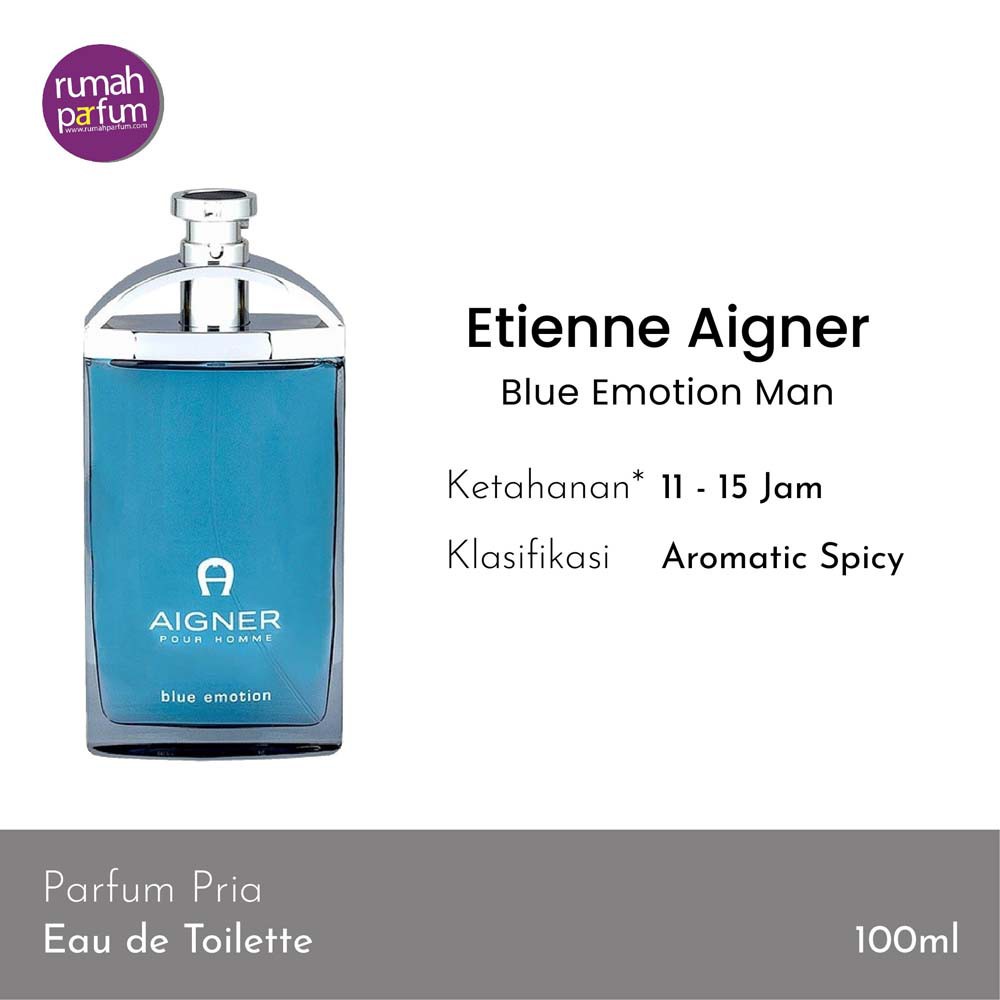 Parfum Pria Etienne Aigner Blue Emotion Man Men Tahan Lama 100 ML