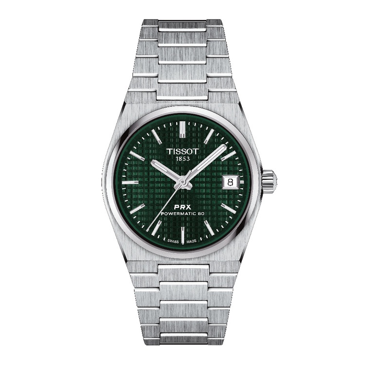 Tissot PRX Powermatic 80 Green Dial 35mm Jam Tangan Wanita T1372071109100