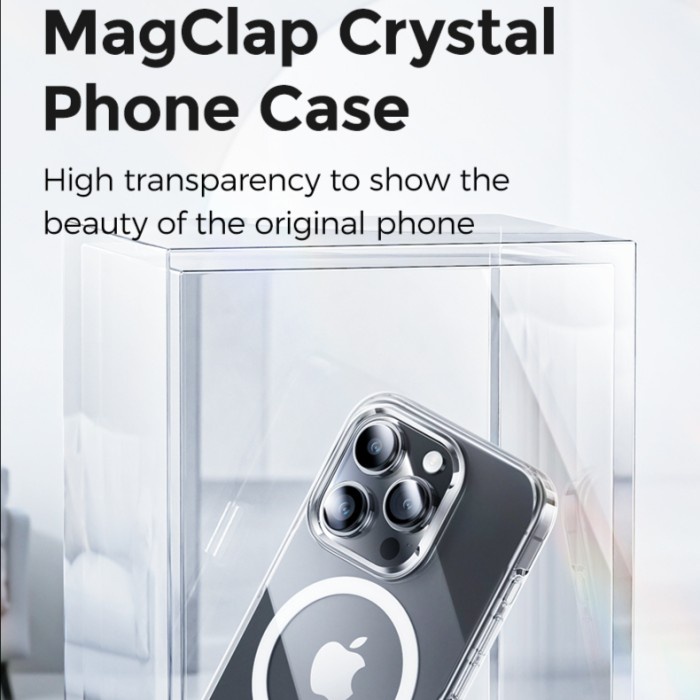 MagClap Crystal Phone Case for iPhone 15 Pro