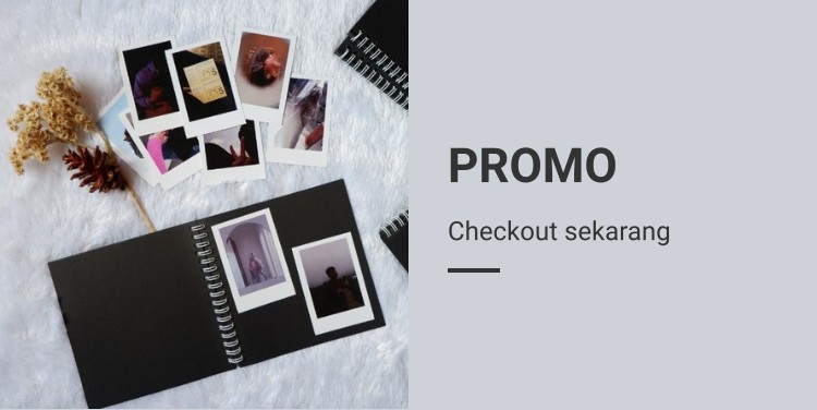 Jual Buku jurnal album diary polaroid hitam kado perpisahan anniversary  wisuda